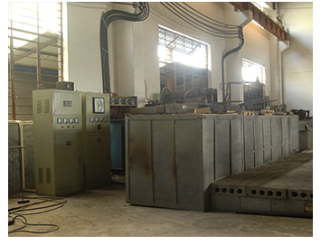 Saw blade heat treatment equipment